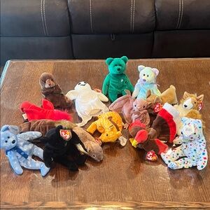 Ty Lot of 15 Vintage Plush Beanie Babies Assortment - Multicolor #17